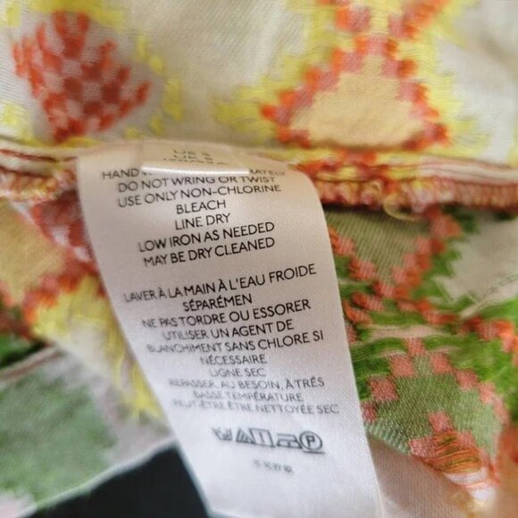 Anthropologie Marta Swing Tank Cropped Geometric Aztec Print Women Small - Picture 7 of 11